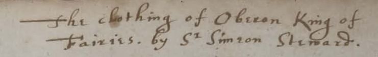 Title from MS Malone 16 Oberon